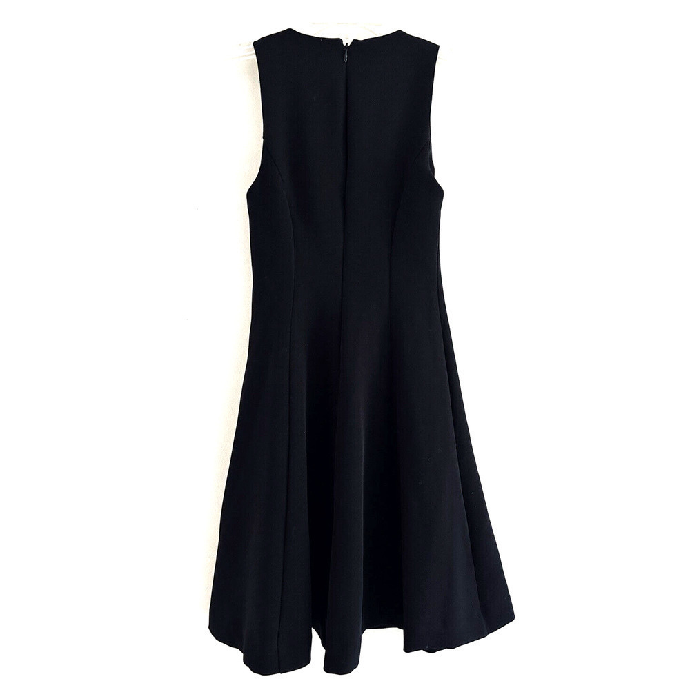ModCloth | Womens Black Sleeveless V-Neck Empire Waist Fit Flare Dress Size XXS - Picture 2 of 7